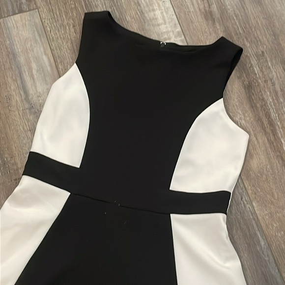 Amy Byer Black and White Fit and Flare Dress size 12 - Picture 2 of 6